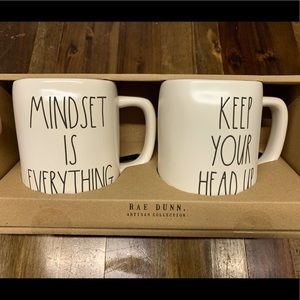 Rae Dunn Artisan Collection coffee mug pair